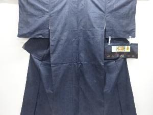 麻の葉に亀甲模様織出し本場泥大島紬着物（5マルキ）